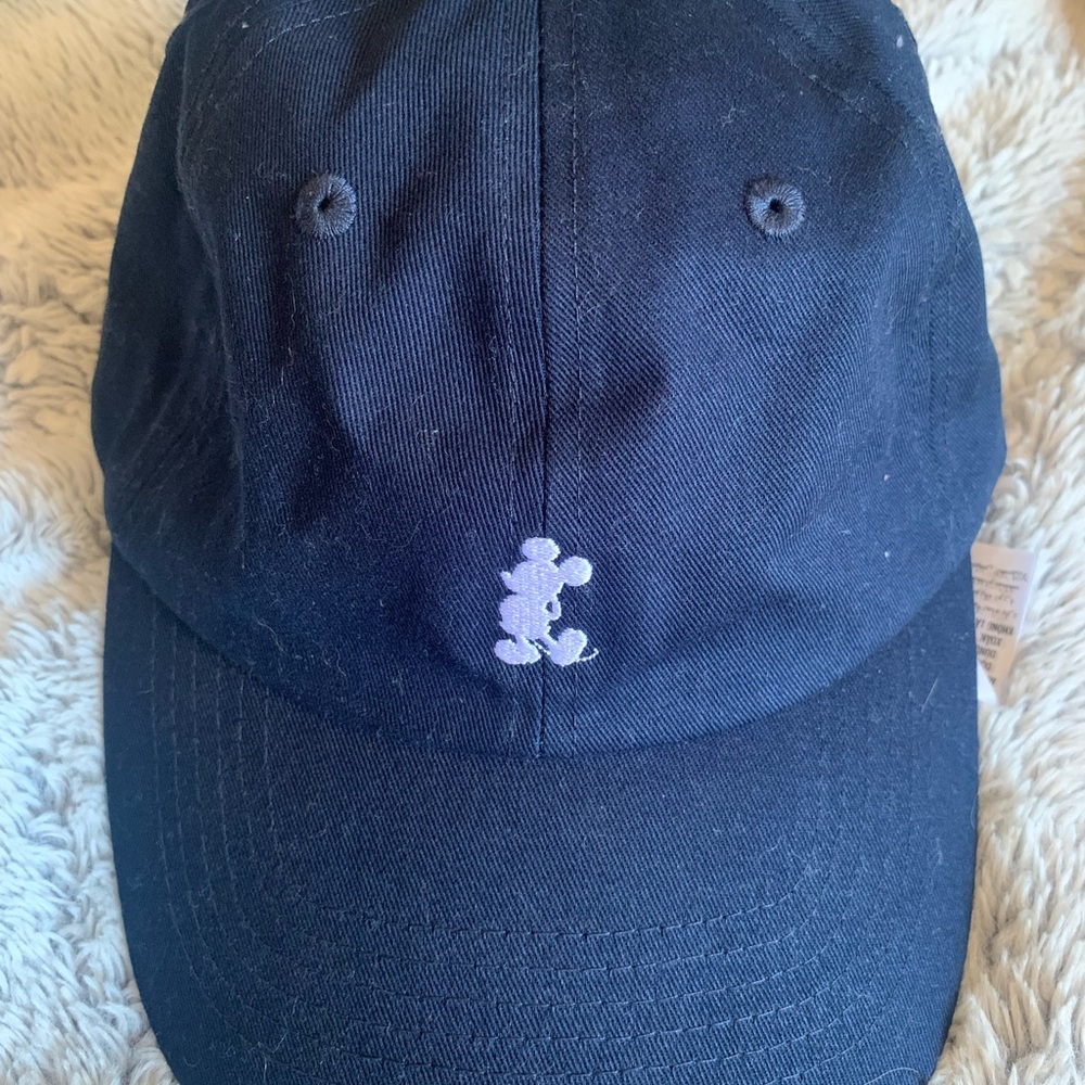 Navy Blue Cap with Embroidered Mickey Logo